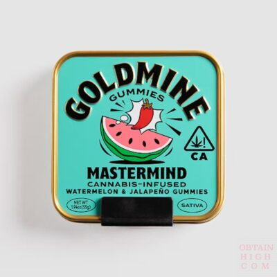 Mastermind Watermelon and Jalapeño tin by Goldmine Gummies obtain high